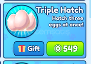Bubble Gum Simulator : Triple Hatch