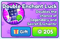 Bubble Gum Simulator Double Enchant Luck