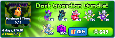 Bubble Gum Simulator Dark Guardian Bundle Bubble Gum Simulator Dark Guardian Bundle