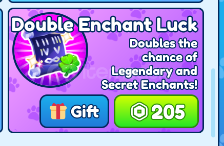 Bubble Gum Simulator Double Enchant Luck Bubble Gum Simulator Double Enchant Luck