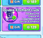 Bubble Gum Simulator Double Enchant Luck