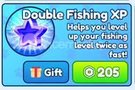 ⭐Bubble Gum Simulator Double Fishing XP⭐