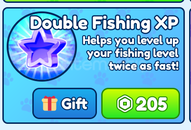 Bubble Gum Simulator Double Fishing XP