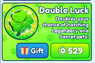 ⭐Bubble Gum Simulator Double Luck⭐