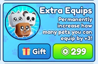 ⭐Bubble Gum Simulator Extra Equips⭐