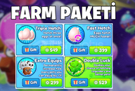 ⭐[ Bubble Gum Simulator ] Farm Paketi!
