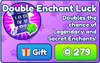 ✅Bubble Gum Simulator INF Double Enchant Luck ✅