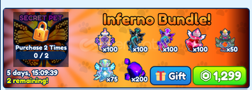 Bubble Gum Simulator İnferno Bundle Bubble Gum Simulator İnferno Bundle