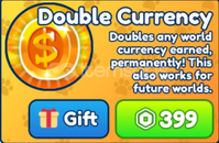 Bubble Gum Simulator INFINITY Double Currency