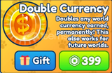 Bubble Gum Simulator INFINITY Double Currency