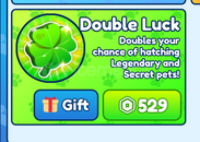 Bubble Gum Simulator INFINITY / Double Luck