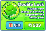 ✨Bubble Gum Simulator INFINITY Double Luck✨