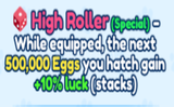 Bubble Gum Simulator INFINITY-High Roller