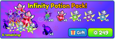 Bubble Gum Simulator İnfinity Potion Pack