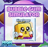 Bubble gum simulator infinty SECRET KİNG DOGGY