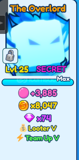 Bubble gum simulator SECRET SHİNY THE OVERLORD