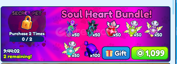 Bubble Gum Simulator Soul Heart Bundle