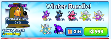 Bubble Gum Simulator Winter Bundle