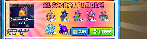 Bubble Gum Simulator XL Secret Bundle Bubble Gum Simulator XL Secret Bundle