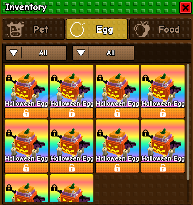 ⭐Build A Zoo - 10 Adet Halloween Egg⭐