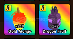 Build A Zoo 25x Dragon Veya 20x Gold Mango