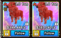 Build A Zoo 2x Fire Leshen!!