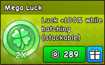 ⭐Build A Zoo Basic Mega Luck⭐