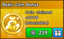 ⭐Build A Zoo Basic Coin Bonus⭐