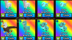 Build A Zoo Random 10x 165/199k Pet Build A Zoo Random 10x 165/199k Pet