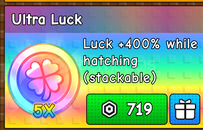 Build A Zoo Ultra Luck