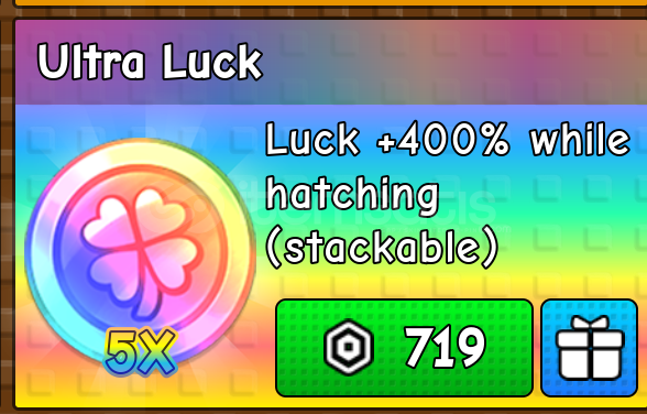 Build A Zoo Ultra Luck Build A Zoo Ultra Luck