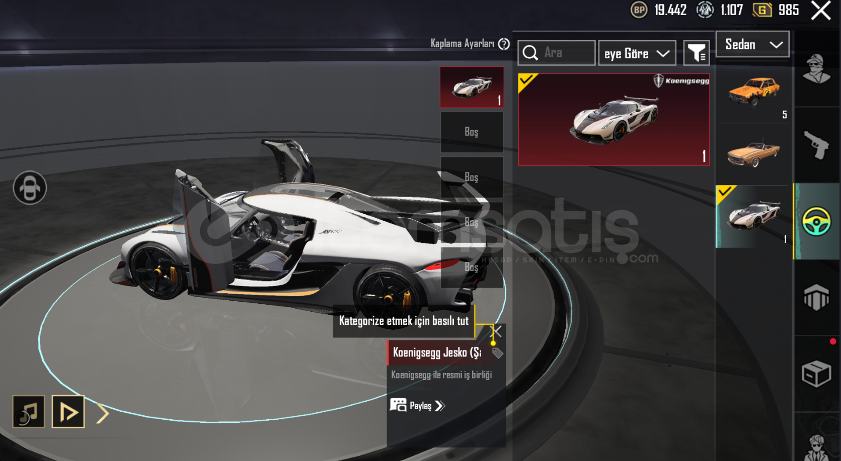 BUZ 6 60 RED NADİR KOMBİNLIK KOENIGSEG SPOR CAR BUZ 6 60 RED NADİR KOMBİNLIK KOENIGSEG SPOR CAR
