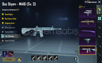 ⭐BUZ DİYARLI SİYAH NADİR KONBİN PUBG HESAP⭐