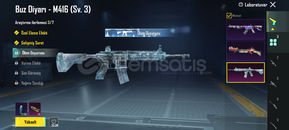 Buz m4 3seviye işgalci buz diyarı seti