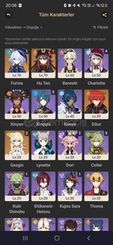 C1 Hu Tao + Homa + C1 Furina ar 38
