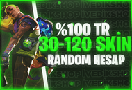 [ÇALIŞAN+FULL]⭐%100TR 30/120 RANDOM HESAP