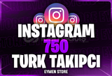 ⭐[ÇALIŞAN]✅ İnstagram 750 Türk Takipçi