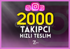 ⭐[ÇALIŞAN SERVİS] 2000 GERÇEK TAKİPÇİ+HIZLI 