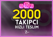⭐[ÇALIŞAN SERVİS] 2000 GERÇEK TAKİPÇİ+HIZLI 