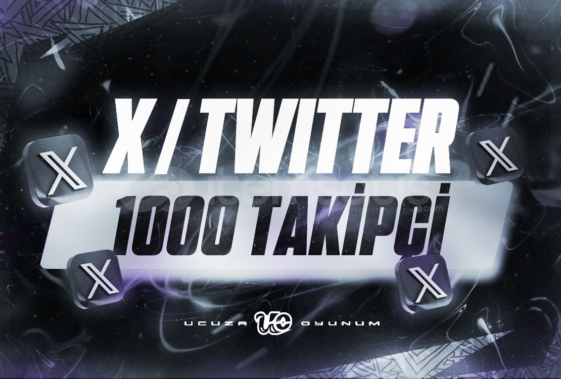 ⚡ ÇALIŞIYOR | 1000 Adet X (Twitter) Takipçi ⚡ ÇALIŞIYOR | 1000 Adet X (Twitter) Takipçi