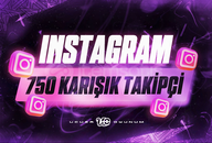 ⚡ ÇALIŞIYOR | 750 Adet %100 Karışık Takipçi