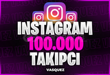 ⭐[ÇALIŞIYOR ! ]✅ İnstagram +100.000 Takipçi⭐