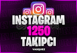 ⭐[ÇALIŞIYOR ! ]✅ İnstagram +1250 Takipçi⭐