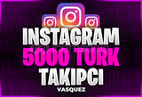 ⭐[ÇALIŞIYOR ! ]✅ İnstagram +5000 Türk Takipçi⭐