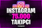 ⭐[ÇALIŞIYOR ! ]✅ İnstagram +75.000 Takipçi⭐