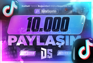 ⭐[ÇALIŞIYOR⚡] Tiktok 10.000 Paylaşım