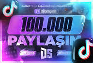 ⭐[ÇALIŞIYOR⚡] Tiktok 100.000 Paylaşım