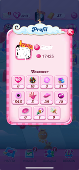 Candy crash 17425. level