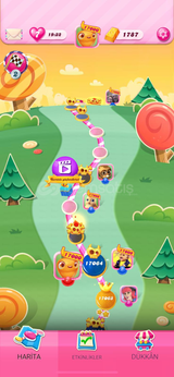 Candy Crush Saga 17064 Seviye hesap