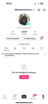 Canlı Yayın Açık 1034 Takipçili Hesap